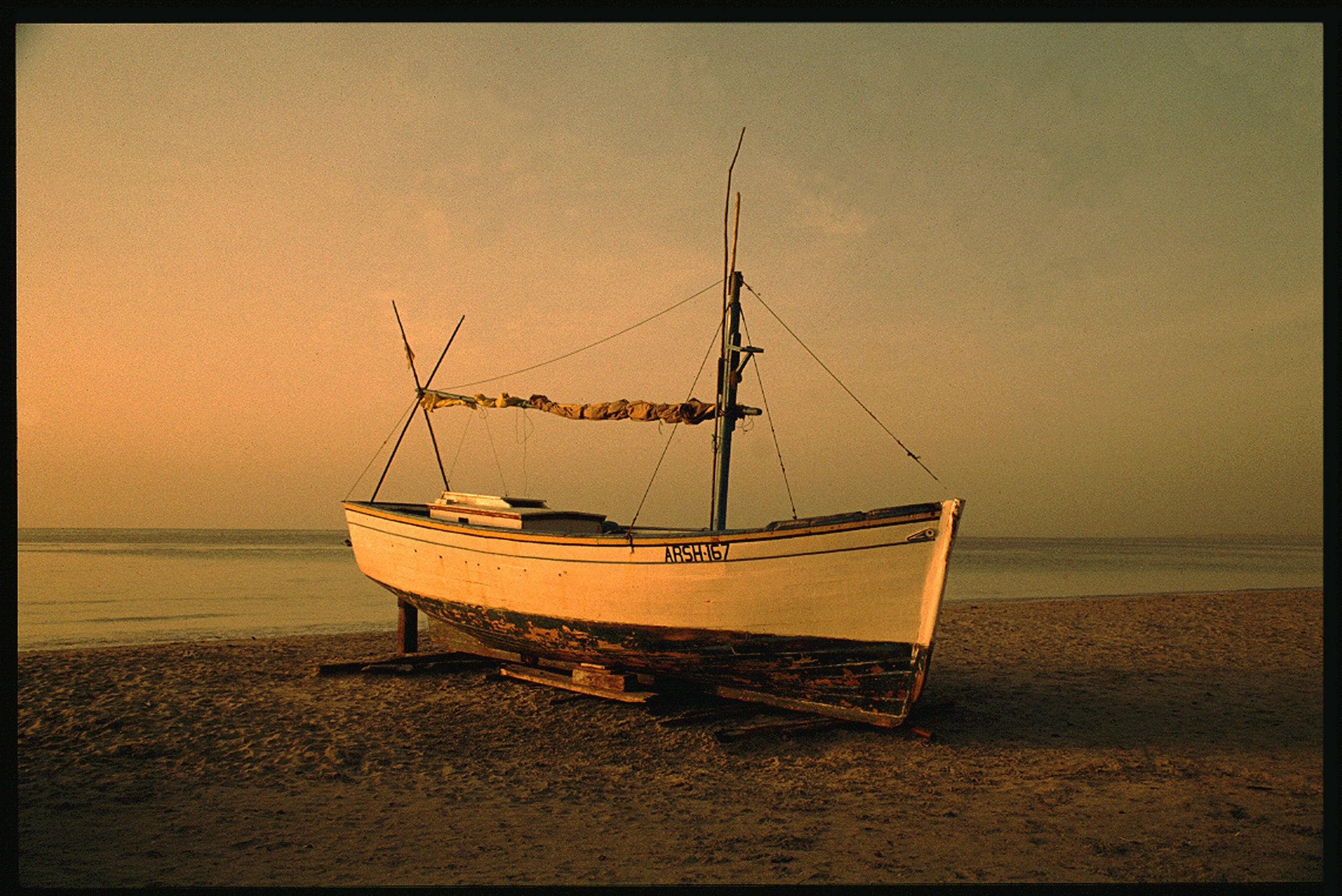 Boat at Sunrise Besta photograph