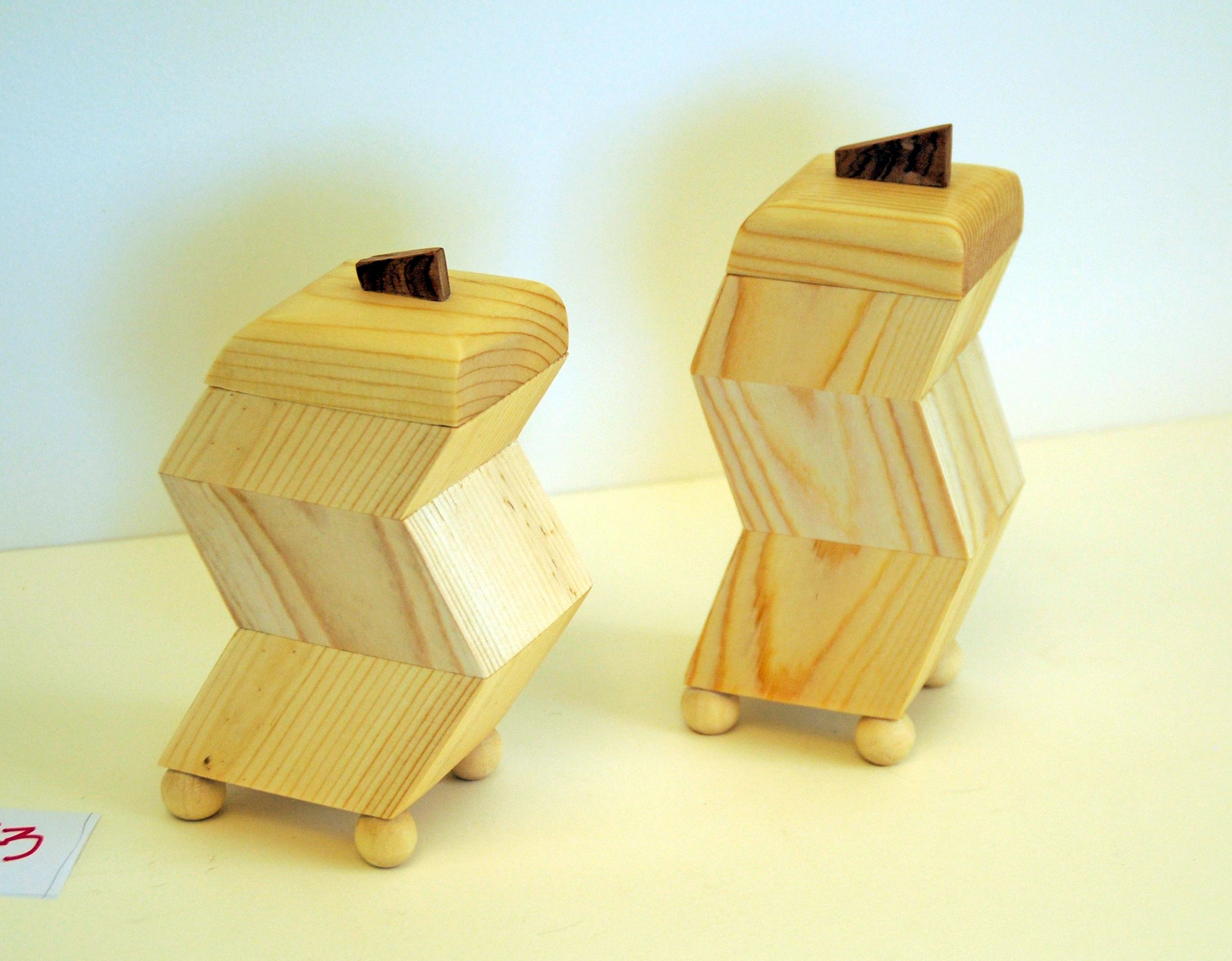 Handcrafted wooden box B43